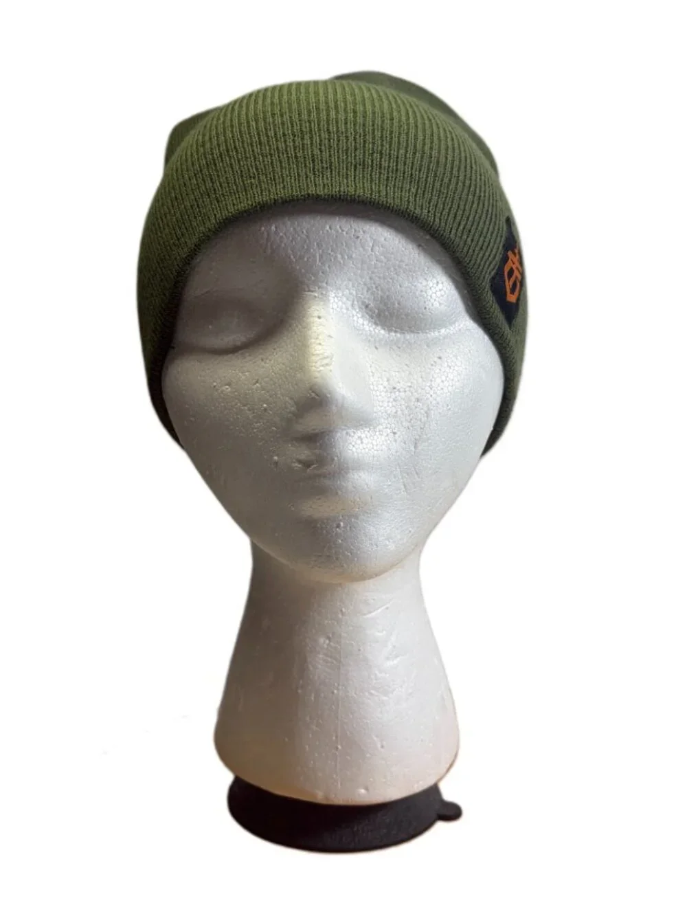 Gerber Gear Green Knit Beanie Cap Patch Stretch Gorpcore Hunting Fishing